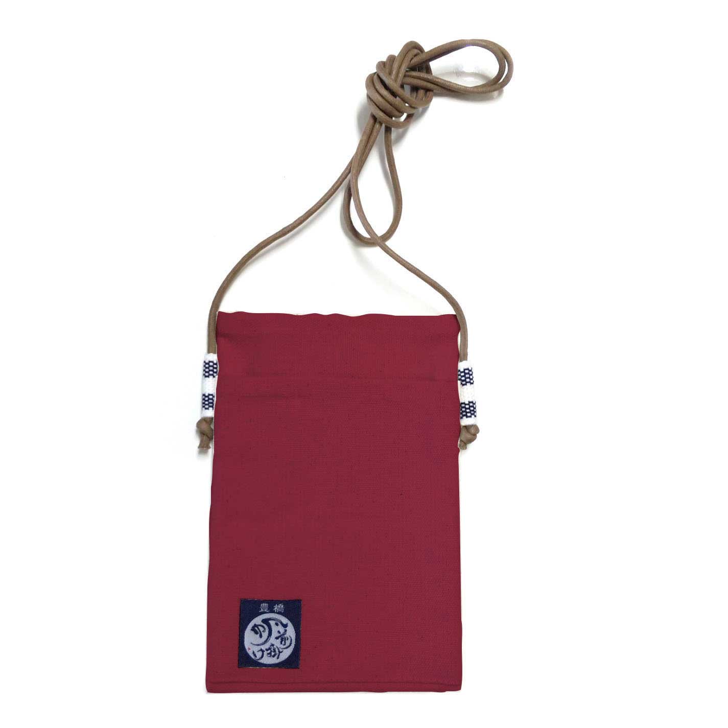 【日本製】帆前掛け生地使用 スマホ入れ ショルダーポーチ サイズ：約12x17.5cm