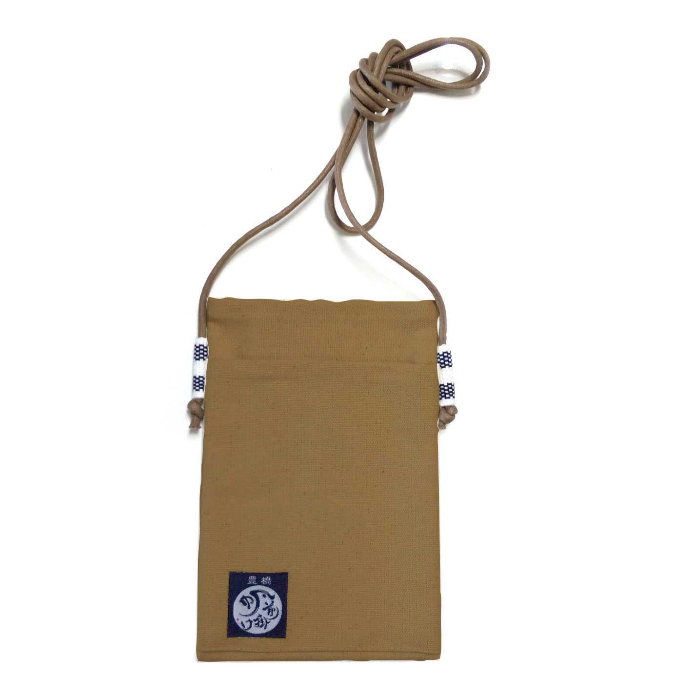 【日本製】帆前掛け生地使用 スマホ入れ ショルダーポーチ サイズ：約12x17.5cm