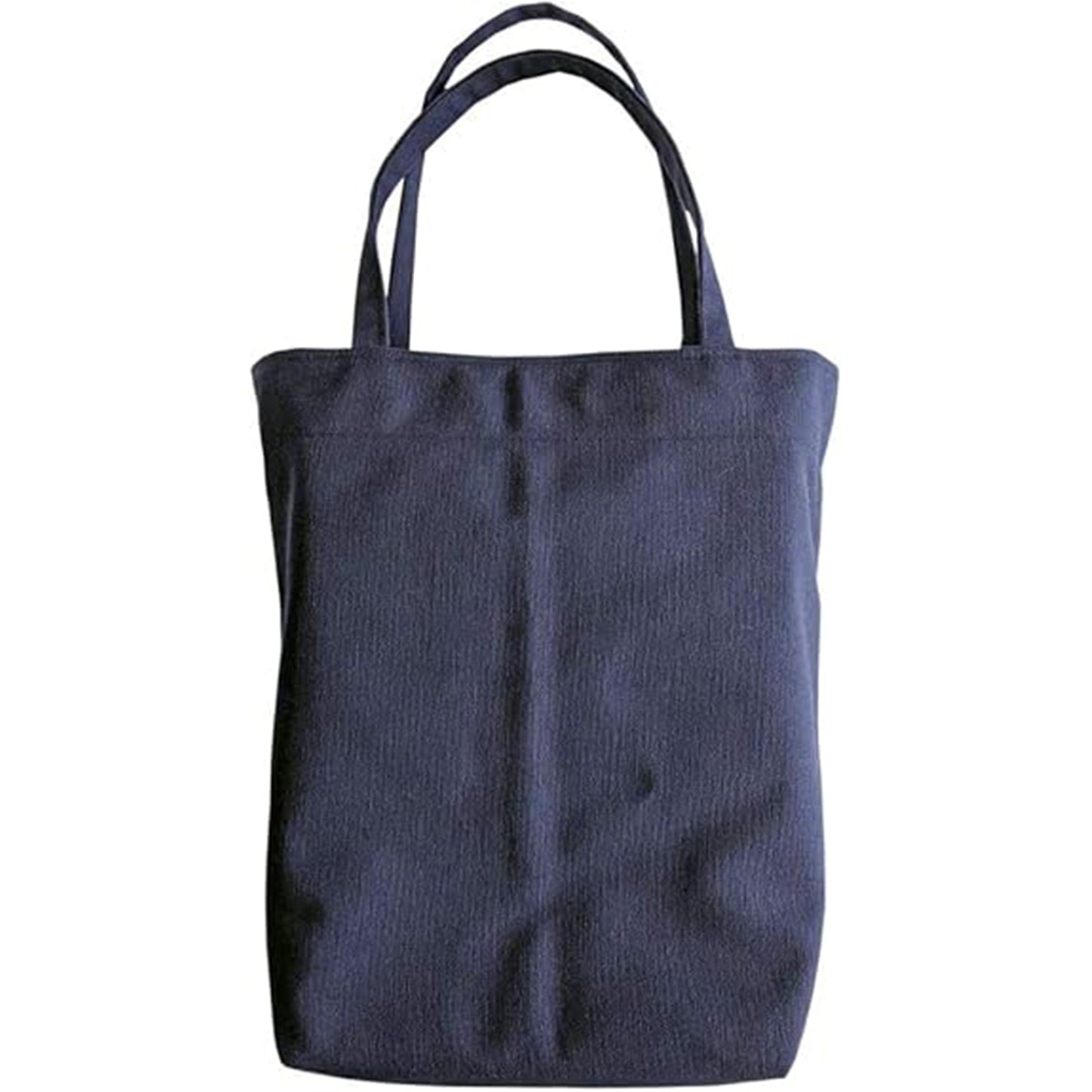 【日本製】豊橋帆前掛け生地 UPCYCLE ティッシュがそのまま出せるトートバッグ 紺【ティッシュ5パック付き】
