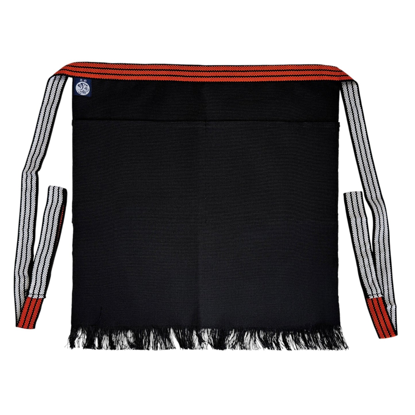 【日本製】豊橋帆前掛け 短寸(約50cm) 切り下げ２ポケット