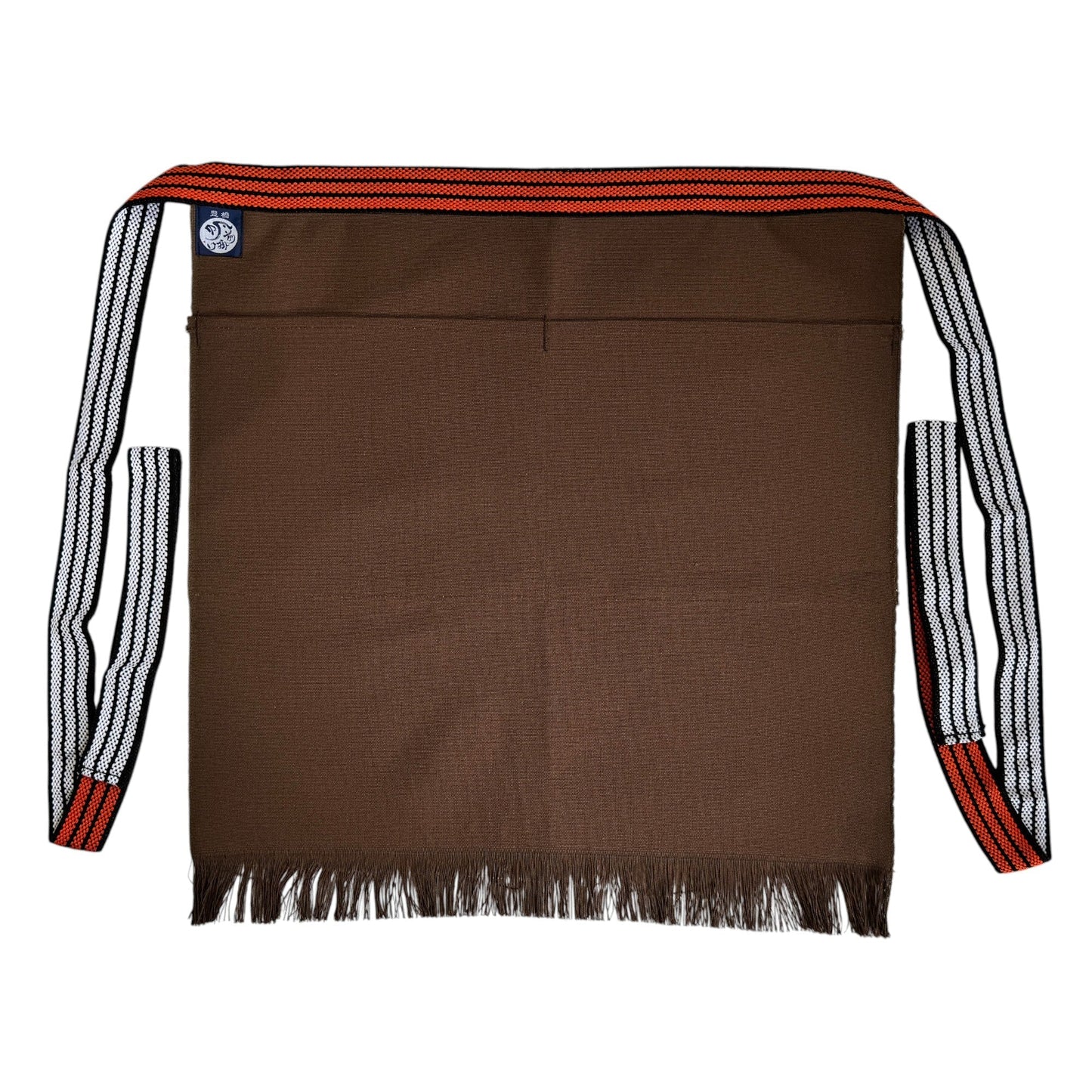 【日本製】豊橋帆前掛け 短寸(約50cm) 切り下げ２ポケット