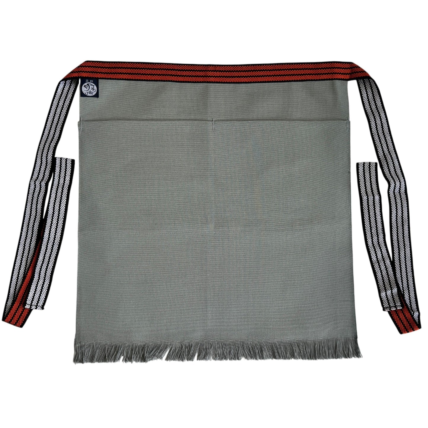 【日本製】豊橋帆前掛け 短寸(約50cm) 切り下げ２ポケット