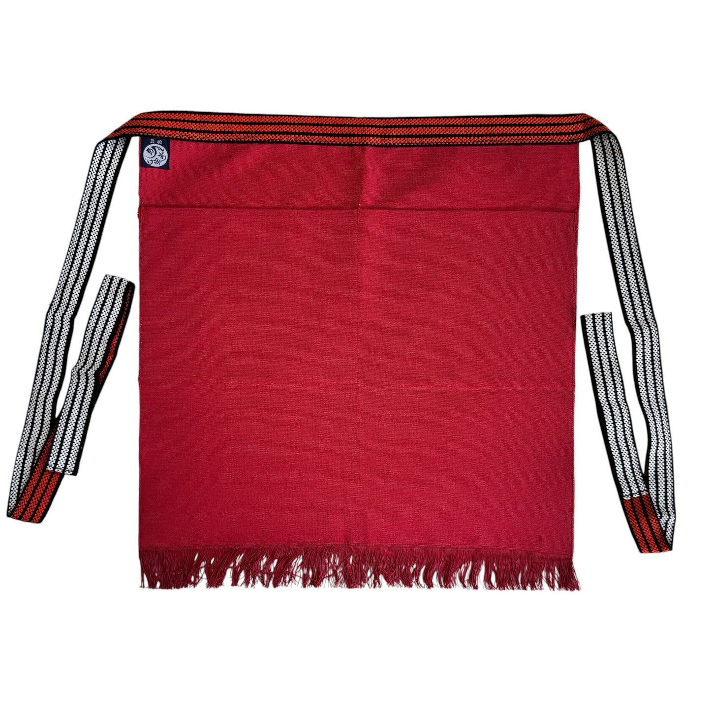 【日本製】豊橋帆前掛け 短寸(約50cm) 切り下げ２ポケット