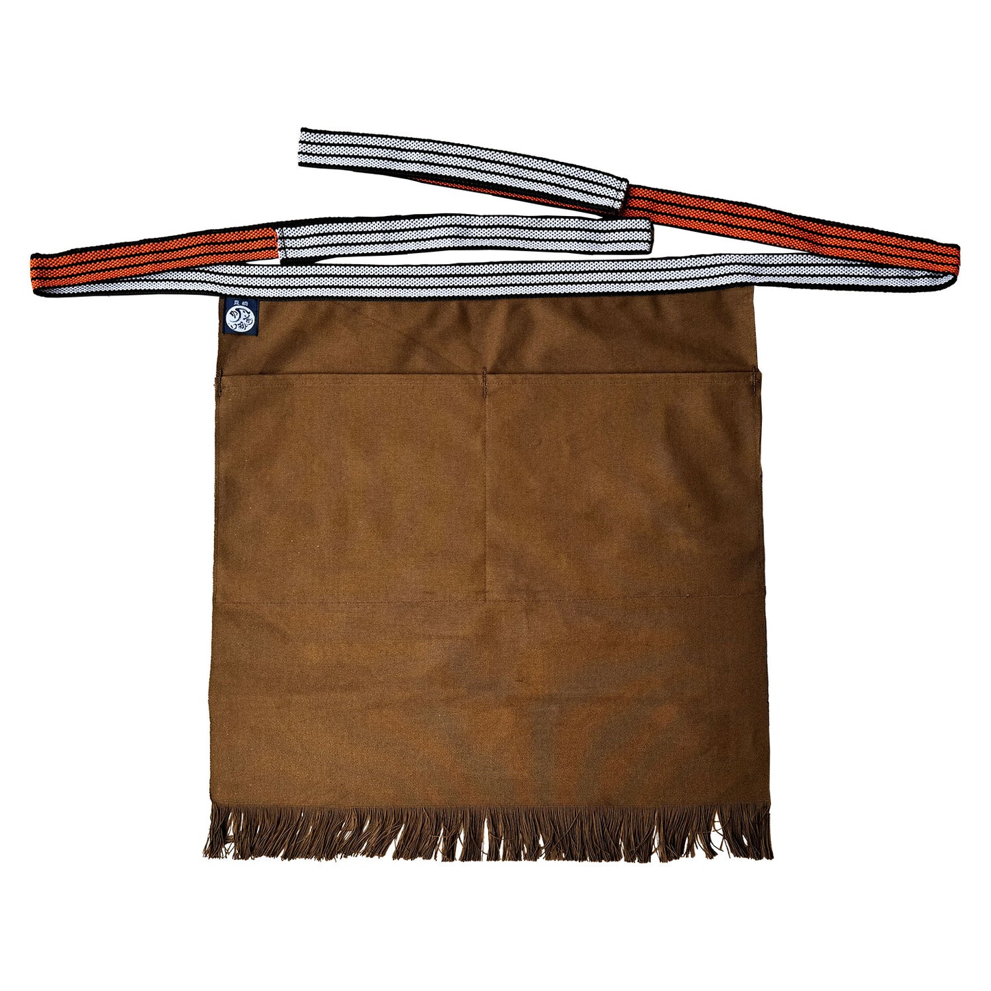 特織3番 帆前掛け 綿100％ 短寸切り下げ (長さ約50cm)