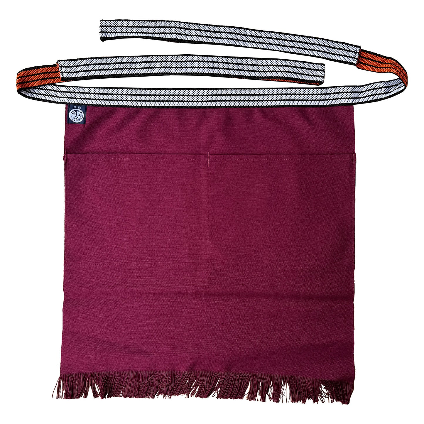 特織3番 帆前掛け 綿100％ 短寸切り下げ (長さ約50cm)