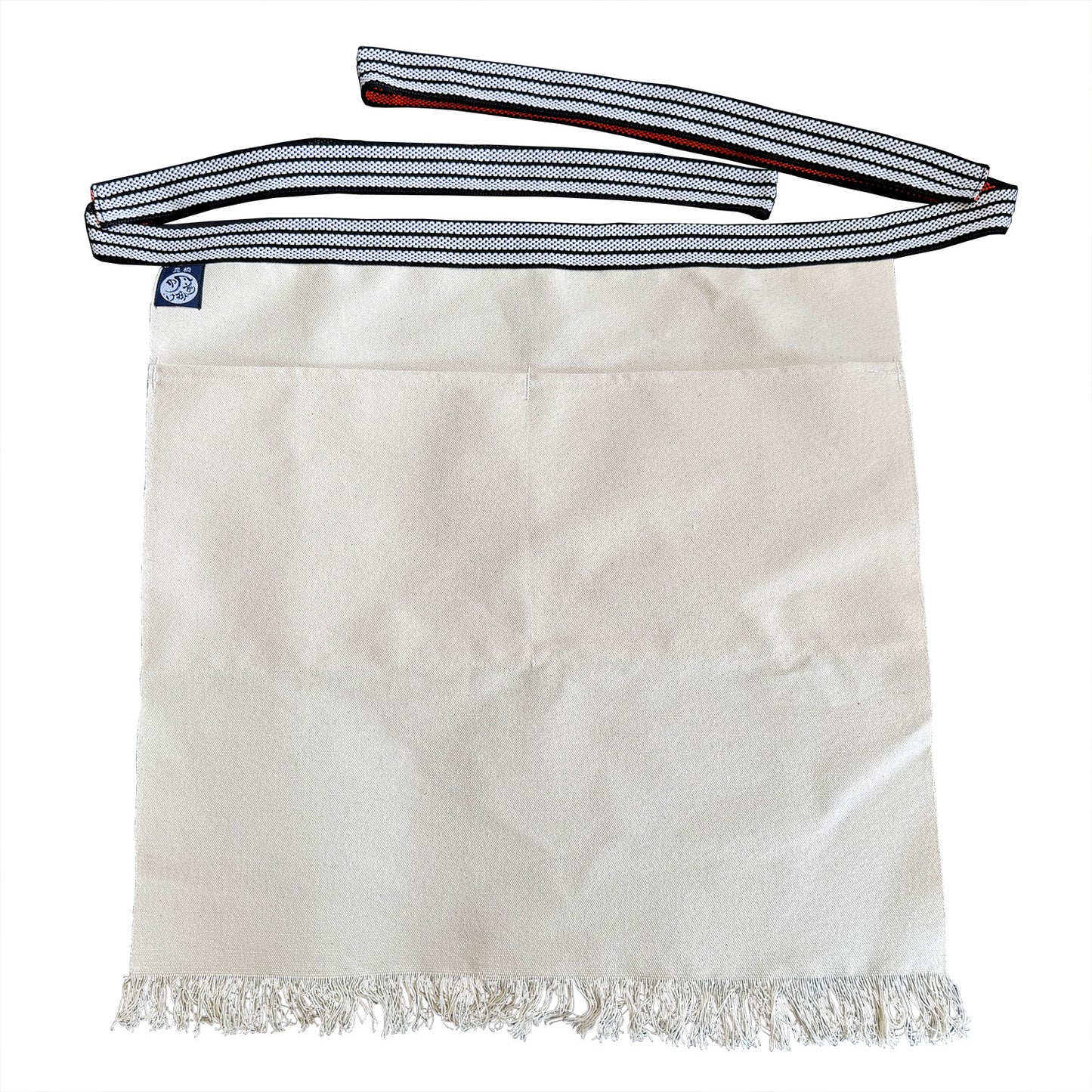 特織3番 帆前掛け 綿100％ 短寸切り下げ (長さ約50cm)