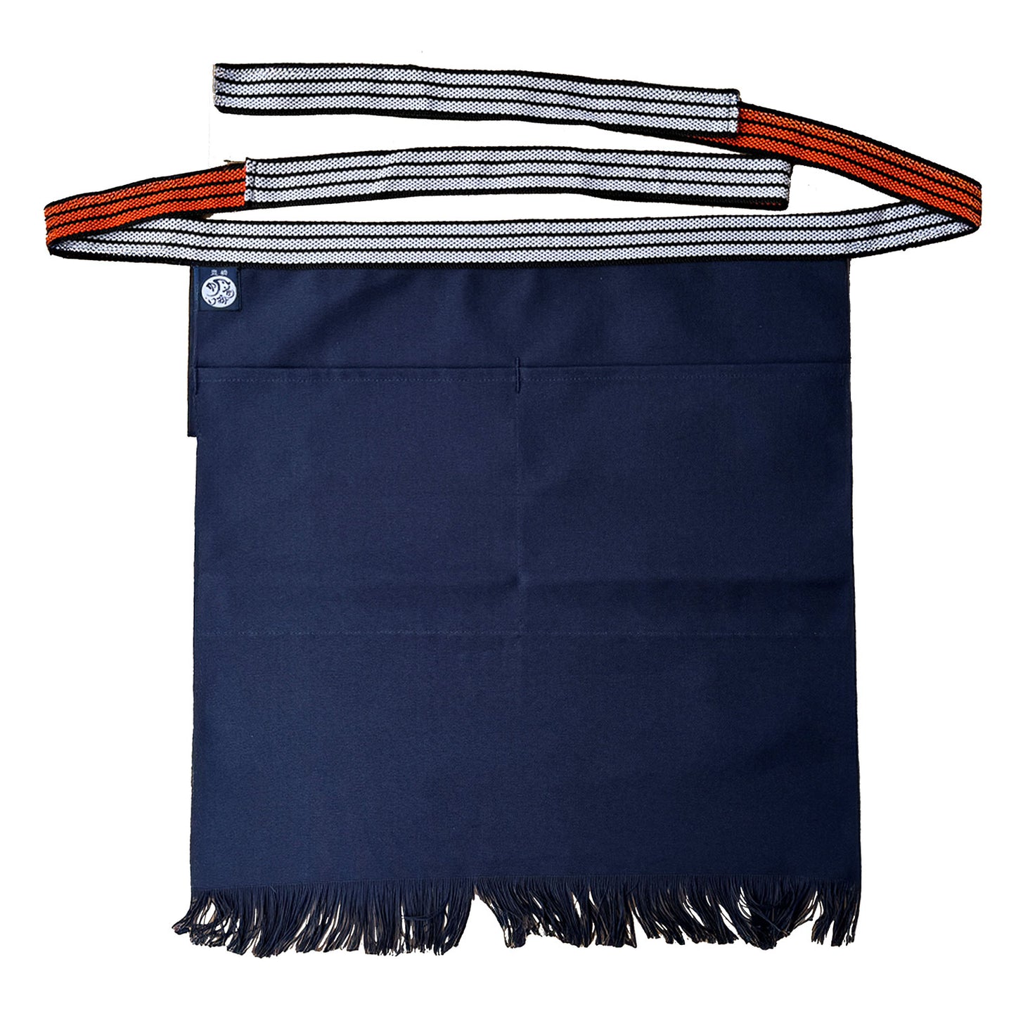 特織3番 帆前掛け 綿100％ 短寸切り下げ (長さ約50cm)