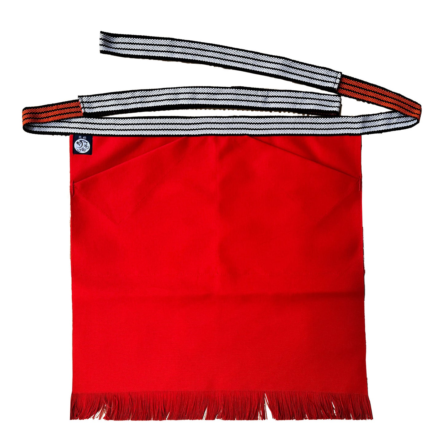 特織3番 帆前掛け 綿100％ 短寸両ポケット (長さ約48cm)