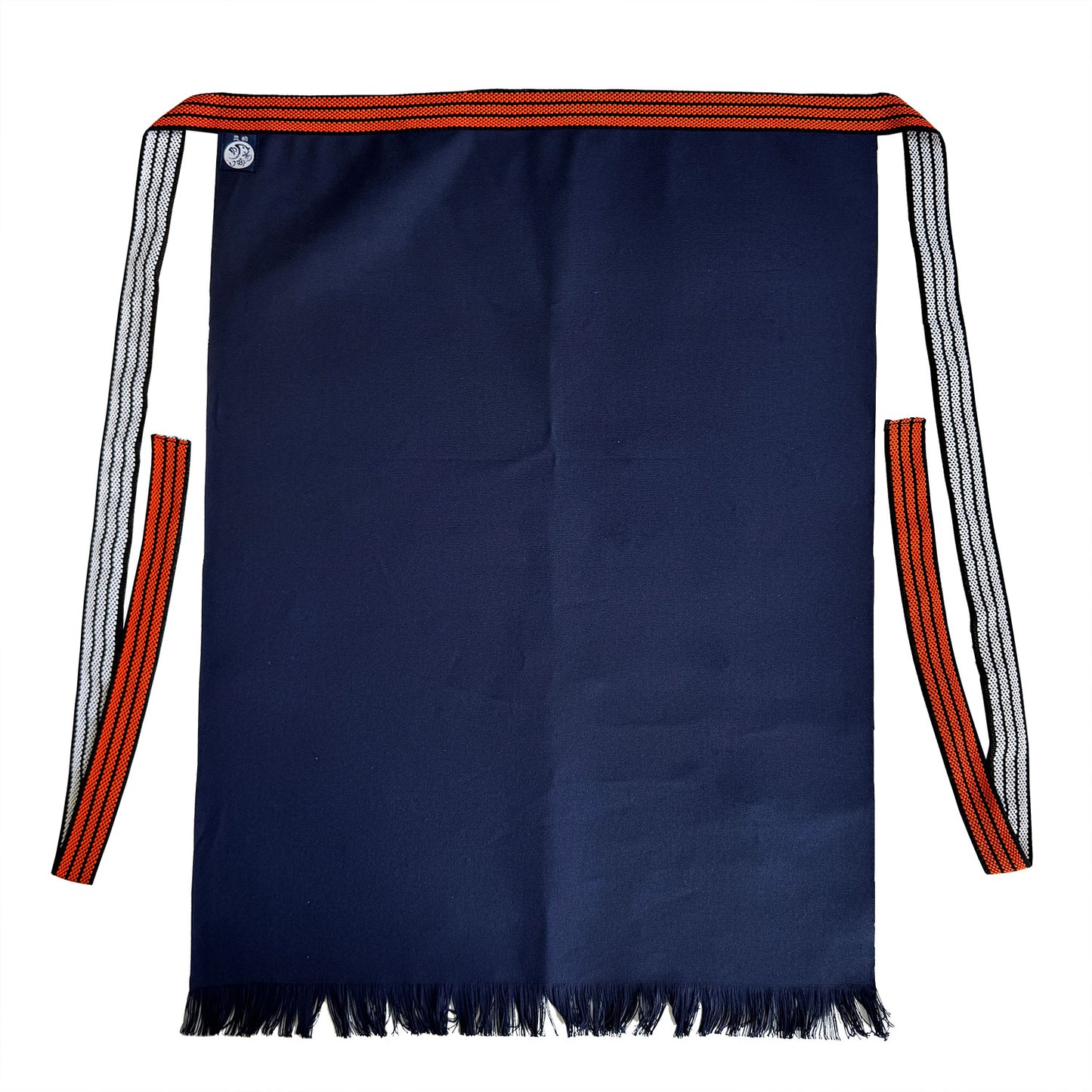 広巾男前帆前掛け 特織3番(綿100％) 紺　長寸(約54cm×72cm)